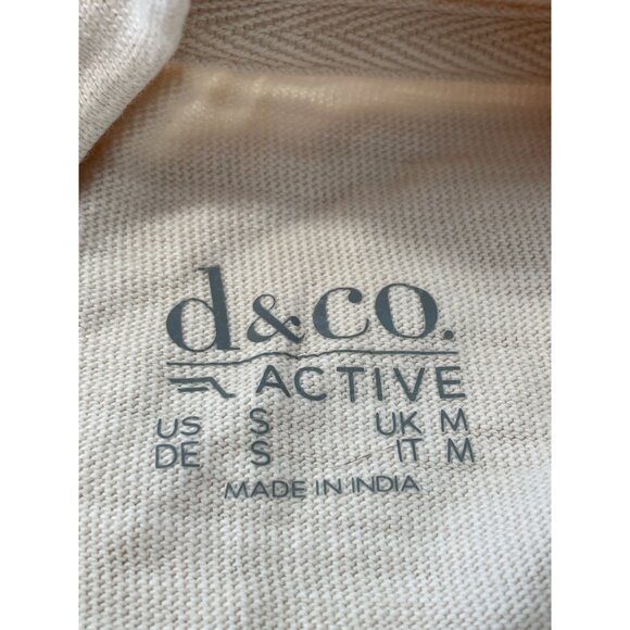 Denim and Company Active Textured Cotton Funnel Neck Pullover Size Small Tapioca - Picture 6 of 7